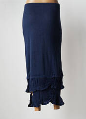 Jupe mi-longue bleu CATY LESCA pour femme seconde vue