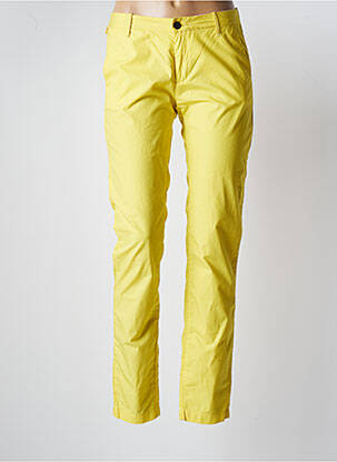 Pantalon chino jaune BELLEROSE pour femme