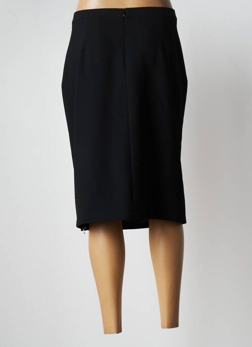 Jupe mi-longue noir TRICOT CHIC pour femme
