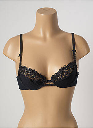 Soutien-gorge tissage dentelle haut soutien-gorge emboitant noir LADY femme