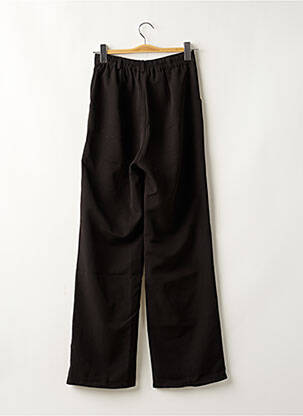 Pantalon droit tissage popeline taille normale noir ZOHOHA femme