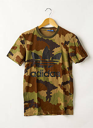 T-shirt stretch manches courtes vert ADIDAS homme