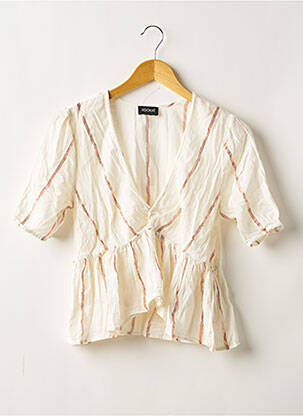 Top coupe fluide manches 3/4 beige KOOKAI femme