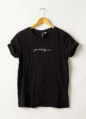 T-shirt noir DIVIDED H&M pour femme seconde vue