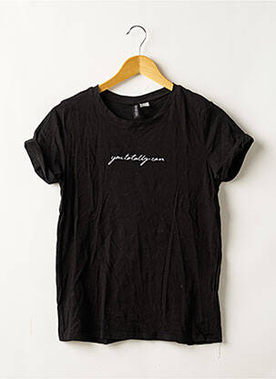 T-shirt noir DIVIDED H&M pour femme