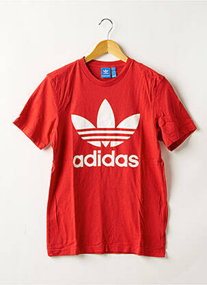 T-shirt rouge ADIDAS pour homme