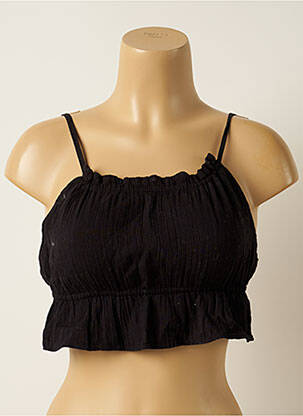 Top coupe cintrée sans manche noir PIMKIE femme