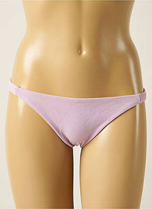 Bas de maillot de bain tissage texturé culotte violet OYSHO femme