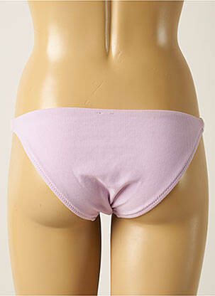 Bas de maillot de bain tissage texturé culotte violet OYSHO femme