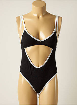 Body stretch sans manche noir HOUSE OF SILK femme