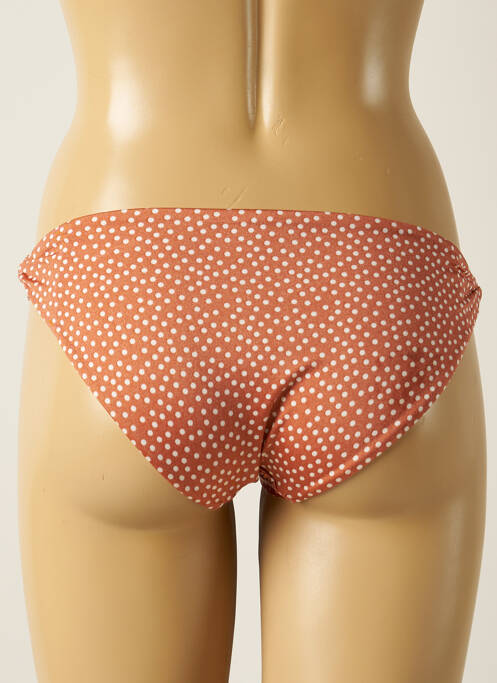 Bas de maillot de bain tissage satiné culotte marron H&M femme