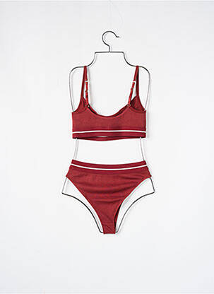 Ensemble lingerie bretelles élastiquées ajustables rouge HOUSE OF SILK femme