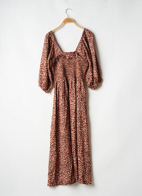 Robe longue marron LILY AND LIONEL pour femme