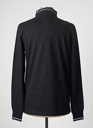 Polo manches longues manches longues noir DELAHAYE homme