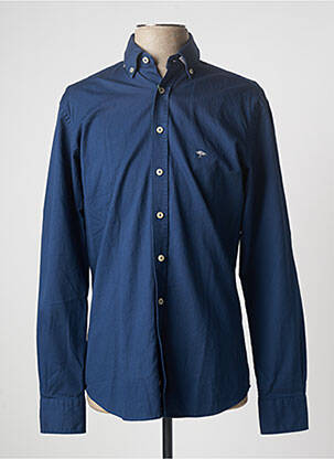 Chemise manches longues manches longues bleu FYNCH-HATTON homme