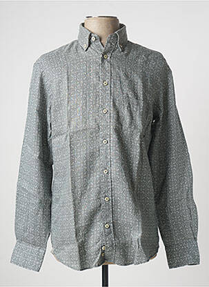 Chemise manches longues poches poitrine vert FYNCH-HATTON homme