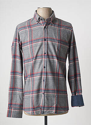 Chemise manches longues poches poitrine gris EMYLE homme
