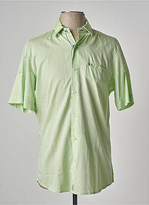 Chemise manches courtes vert PIERRE CARDIN pour homme