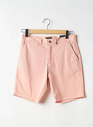 Bermuda coupe droite taille normale rose COFOX homme