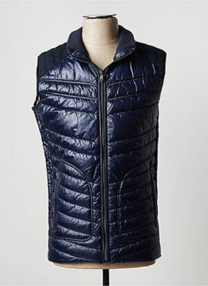 Doudoune poches sans capuche bleu DELAHAYE homme