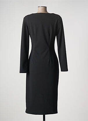 Robe mi-longue manches longues manches longues noir RINASCIMENTO femme