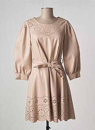 Robe mi-longue manches longues manches longues chair RINASCIMENTO femme