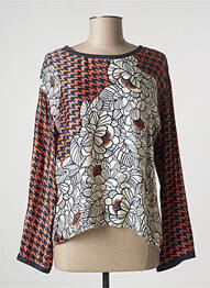 Blouse imprimé fleurs manches longues blanc PENNYBLACK femme