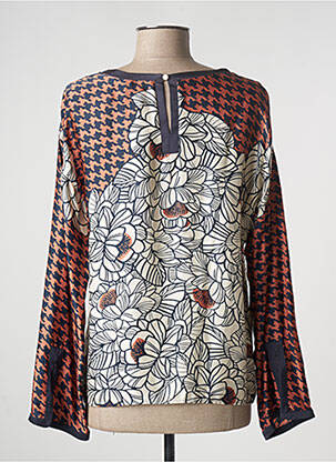 Blouse imprimé fleurs manches longues blanc PENNYBLACK femme