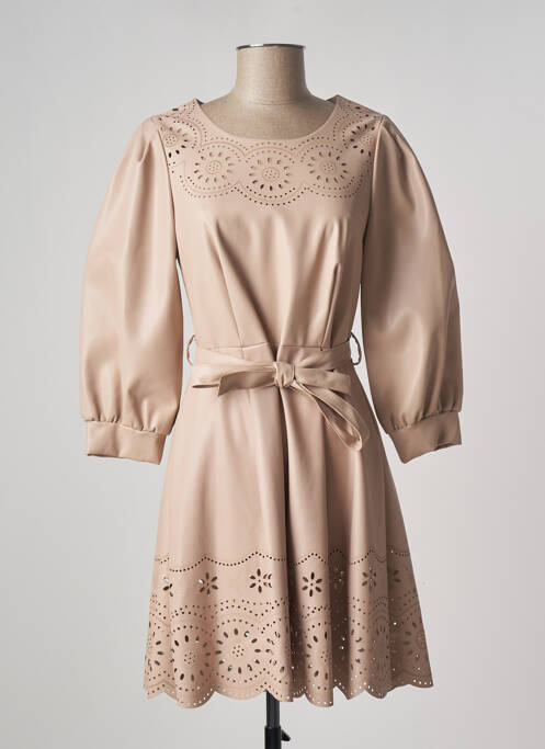 Robe mi-longue manches longues manches longues chair RINASCIMENTO femme