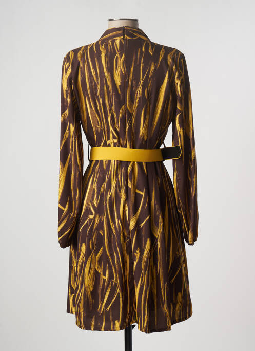 Robe mi-longue marron EDAS pour femme