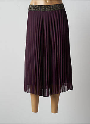 Jupe mi-longue taille normale violet HANITA femme