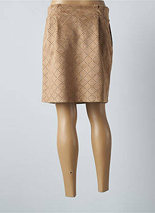 Jupe courte poches marron RINASCIMENTO femme