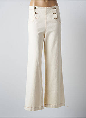 Pantalon large beige CHARLIOR pour femme