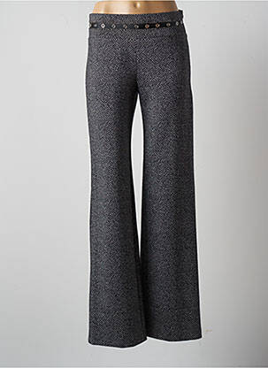 Pantalon large gris ELEONORA AMADEI pour femme