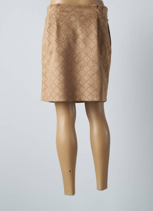 Jupe courte marron RINASCIMENTO pour femme