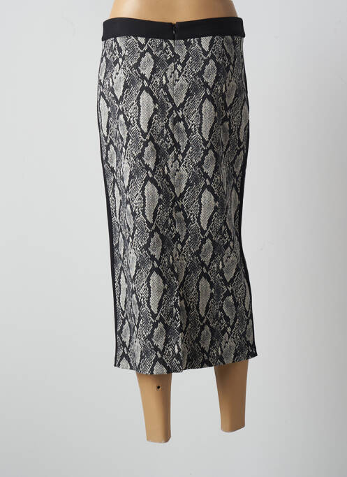 Jupe mi-longue beige ELEONORA AMADEI pour femme