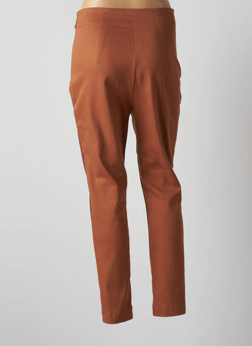 Pantalon slim marron RINASCIMENTO pour femme
