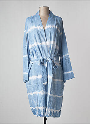 Veste kimono manches longues bleu TERRE ROUGE femme