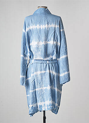 Veste kimono imprimé tie and dye bleu TERRE ROUGE femme