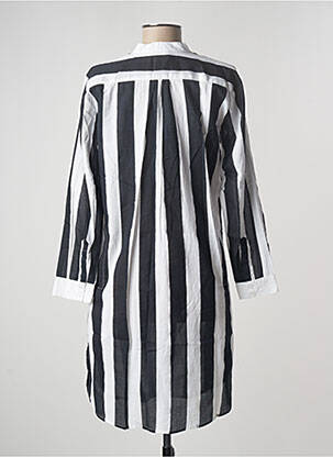 Robe mi-longue manches longues manches longues noir TERRE ROUGE femme