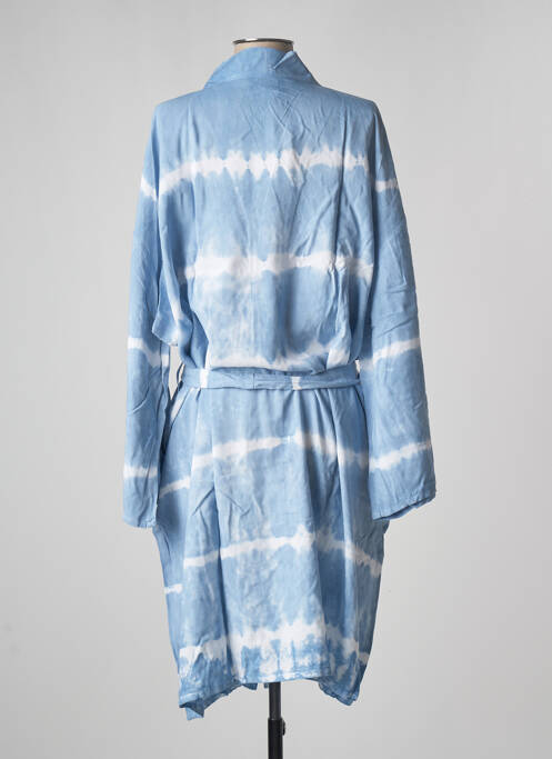 Veste kimono manches longues bleu TERRE ROUGE femme