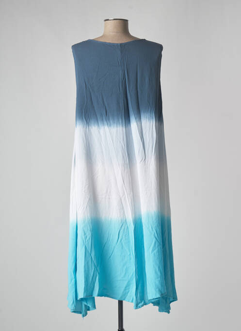 Robe mi-longue bleu TERRE ROUGE pour femme