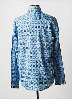 Chemise manches longues manches longues bleu TERRE ROUGE homme