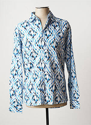 Chemise manches longues manches longues bleu TERRE ROUGE homme