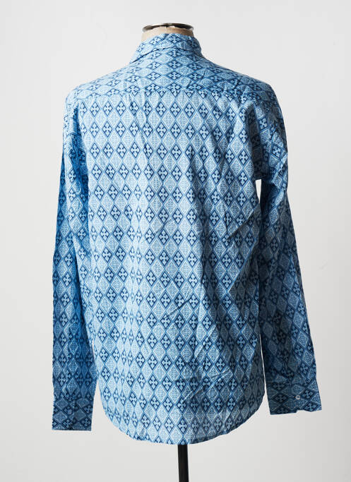 Chemise manches longues bleu TERRE ROUGE pour homme