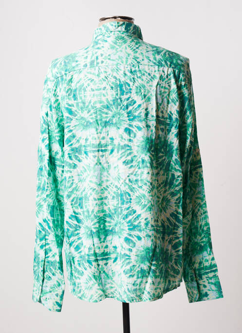 Chemise manches longues vert TERRE ROUGE pour homme