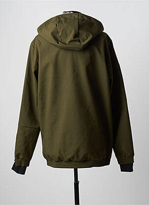 Coupe-vent poches a capuche vert JACK & JONES homme