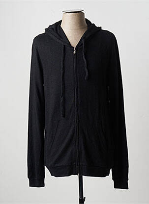 Gilet manches longues finition bords-côtes noir JACK & JONES homme