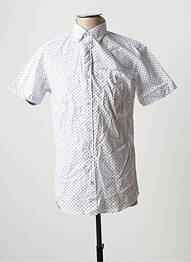 Chemise manches courtes imprimé fantaisie blanc JACK & JONES homme