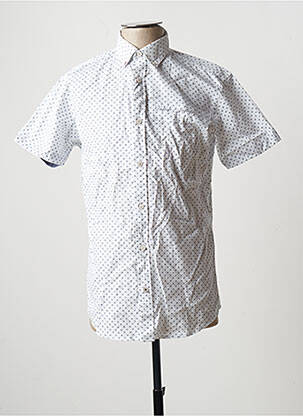 Chemise manches courtes imprimé fantaisie blanc JACK & JONES homme